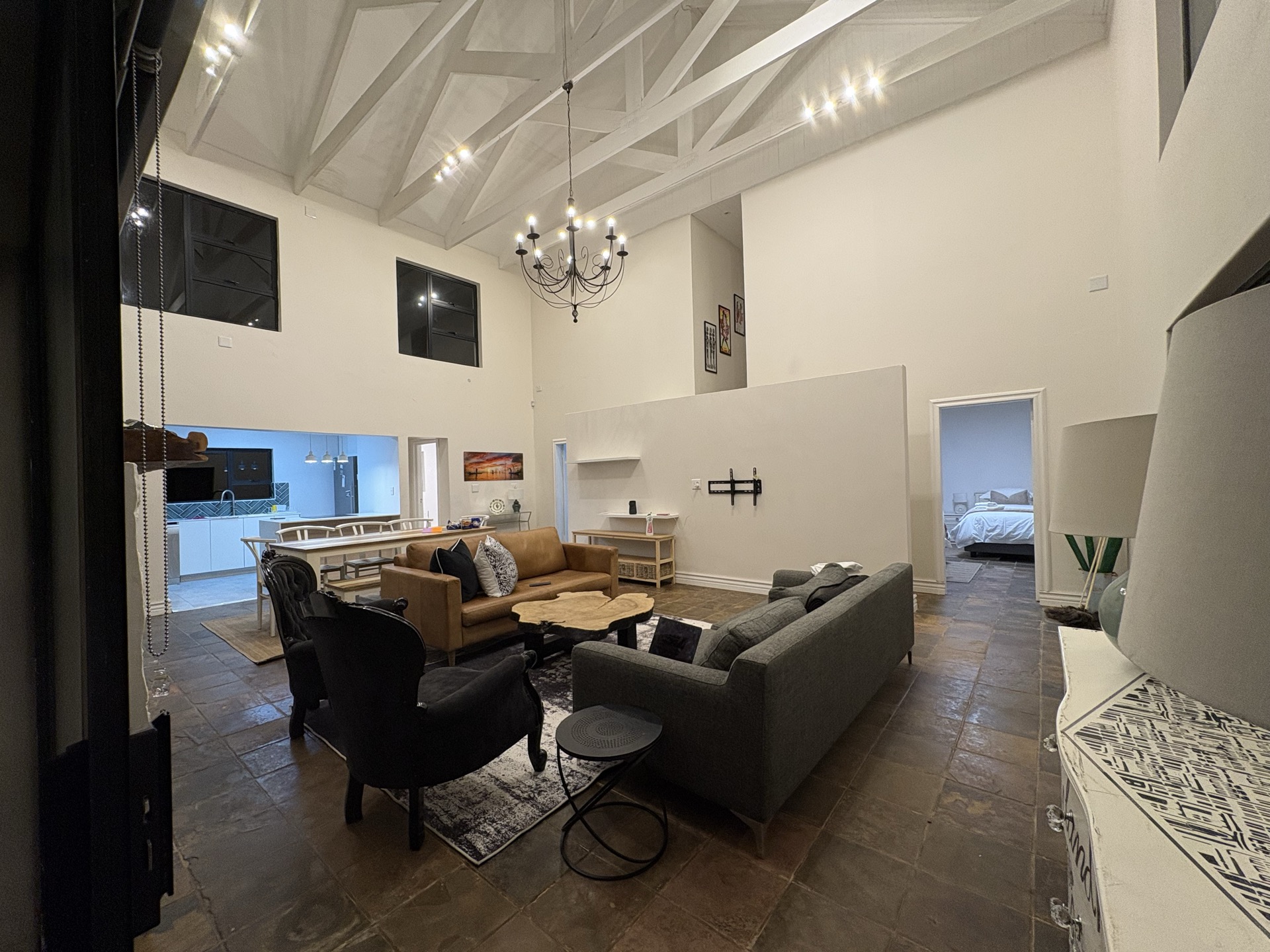 Living room wide view